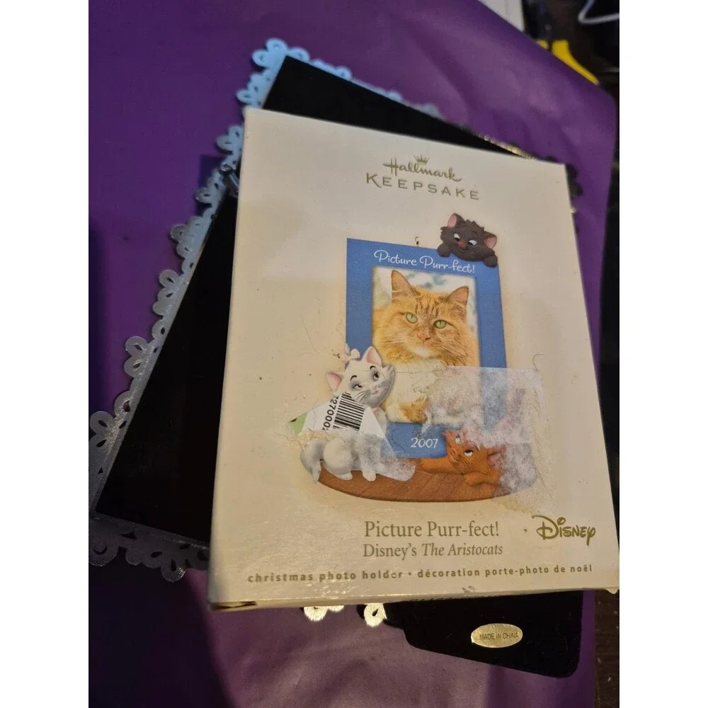 HALLMARK KEEPSAKE PICTURE PURR-FECT! ORNAMENT 2007 DISNEY'S THE ARTISTOCATS BOX